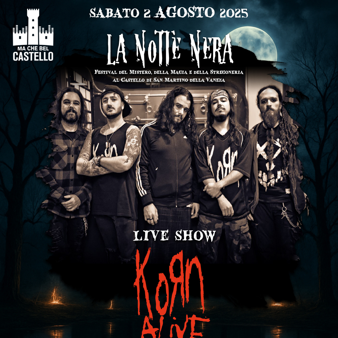 KORN ALIVE NOTTE NERA 2025